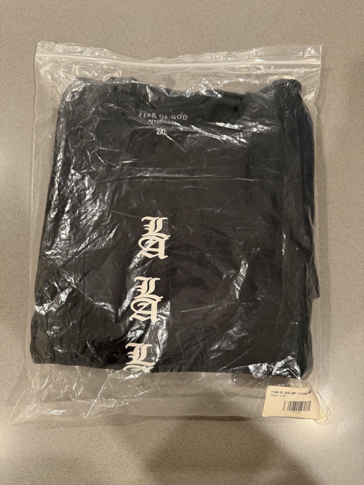 NEW Fear of God Jay-Z 4:44 Tour Long Sleeve Tee Rare Sold Out Men's Size XXL