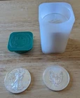2020 Uncirculated American Eagle Dollar Coins 1 Oz Fine Silver Tube/Roll of 20