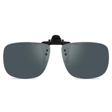 Polarized Clip on Sunglasses Flip Up Over Prescription Glasses Unisex