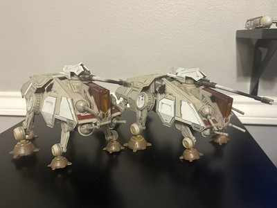 2x Star Wars Micro Galaxy Squadron AT-TE Walker LOOSE NO FIGURES