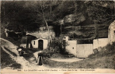 AK La Chartre sur le Loir Caves dans le Roc (1473989)