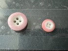 CALICO BUTTONS - SAUCER BODY - PINK & WHITE — photo 1