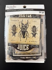 RECOLLECTIONS HALLOWEEN DIE CUT STICKER BEETLES BUGS LABELS EMBELLISHMENTS 24 PC