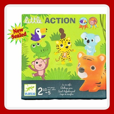 Djeco Little Action Toddler Game DJ08557 Jungle Animal Stacking Skill Toy New