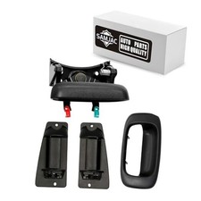 Set of 3 Tailgate Handle Latch - Bezel Trim with Rod Clips, and Extended Cab
