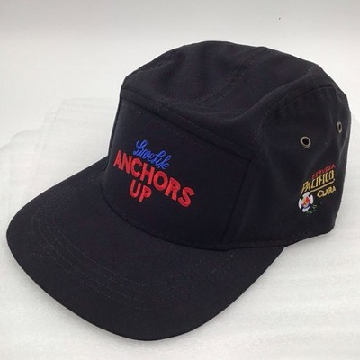 Cerveza Pacifico Clara 5-Panel Hat Live Life Anchors Up Black Strap Back Cap