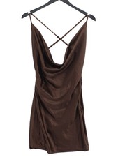 House Of CB London Slip Midi Dress XS in Brown