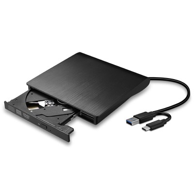 External DVD Drive, USB 3.0 & Type-C Portable Player, External CD/DVD Burner,...