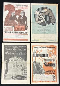 1916-17 Silent Film Herald Lot House of Lies Warning Hearts Men What 22