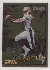 1996 Pro Line II Memorabilia Stretch Drive Silver Foil Signature JJ Stokes 1s8
