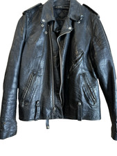 VINTAGE  HARLEY DAVIDSON  AMF  LEATHER JACKET SIZE 44