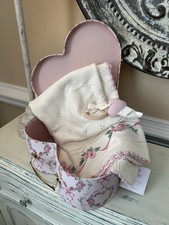 Pottery Barn Kids LoveShackFancy Hearts of Roses Knit Baby Gift Set  Eliana  
