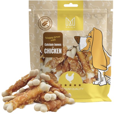 Hundeleckerli - Kalksteinwürfel mit Huhn Mersjo 500g