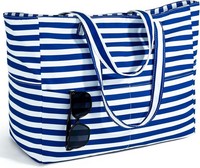 Strandtasche XXL Faltbar ReißVerschluss Shopper Badetasche FüR Urlaub Alltag