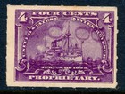 99c Start! US Revenue Stamp Battleship RB30 Beeman Chemical Co, Cleveland cancel — photo 1