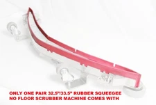 Rubber Squeegee Blade 32.5"/33.5" Kit forEmotor-MX3Z 300X Floor Scrubber Machine