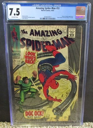 AMAZING SPIDER-MAN #53 CGC 7.5 DOCTOR OCTOPUS App! 1967 STAN LEE Story!