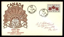 Mayfairstamps Canada FDC 1964 Maple Leaf United First Day Cover aaw_17145