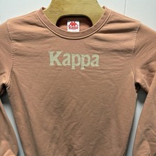 Kappa Mens Size Medium Pullover Big Logo Graphic Sweatshirt Long Sleeve