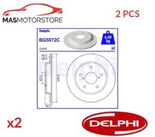 BREMSSCHEIBEN SATZ PAAR HINTEN DELPHI BG5072C 2PCS I FÜR SUZUKI SWIFT V