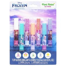 Disney Frozen 7 Piece Plant Based Lip Gloss, Girls Party Favors, First Makeup...