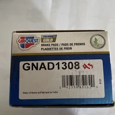 Carquest Premium Gold Brake Pads: Ceramic, Long Life and Quiet PN: GNAD1308