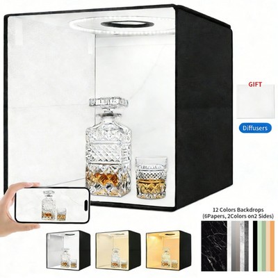 16'' Portable Large 144 LED Photo Light Box Tent Studio Photography Shooting Kit