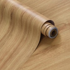 Light Brown Oak Wood Contact Paper Peel and Stick Wood Grain Wallpaper 15.74"...