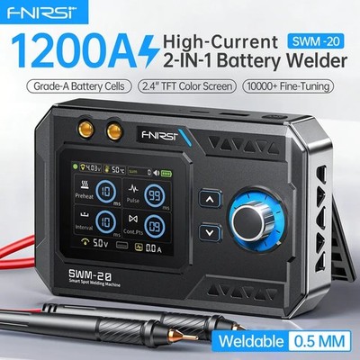 Type C FNIRSI SWM 20 Portable Spot Welding Machine DIY 18650 Battery Spot Welder