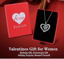 Sterling Silver Heart Butterfly Necklace   I Love You to the Moon  Back Gift