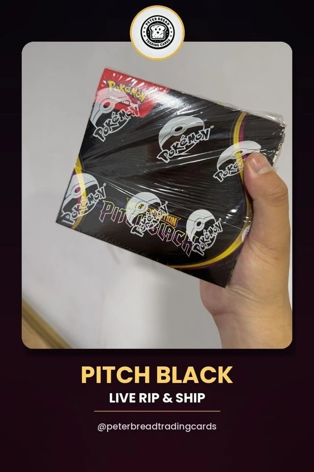 Pokemon PITCH BLACK Booster Box LIVE Rip&Ship!