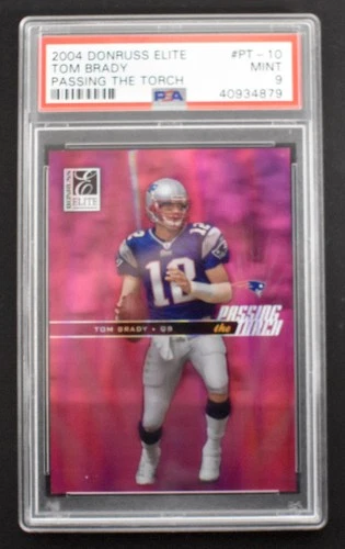 Tom Brady 2004 Donruss Elite Passing The Torch /1000 #PT-10 Patriots PSA 9 MINT