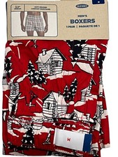 NWT OLD NAVY Boxer 3.5" Inseam Sz M-L Red Cabins O11