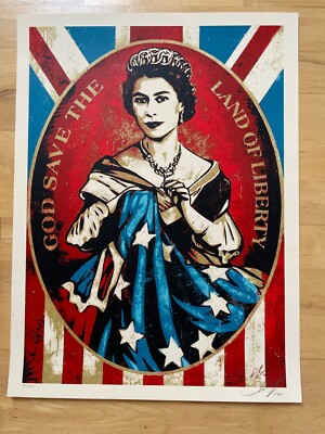 Shepard Fairey 2012 - God Save the Queen - signiert und nummeriert