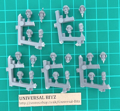 Cadian Upgrades Heads x 20 W Astra Militarum Warhammer 40K S10 A