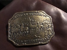American Express Co Wells Butterfield  Co Belt Buckle
