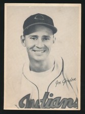 1949 Cleveland Indians Team Issue (6-1/2" x 9") -JOE GORDON (Script Name) *HOF*