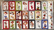 Hard to Find Loralie Harris SEW CREATIVE Cotton Fabric Panel 23" x 43"