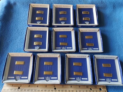 5 PAIRS OF MEYER - VIETNAM ERA NAVY & MARINE 2nd LIEUTENANT BARS 