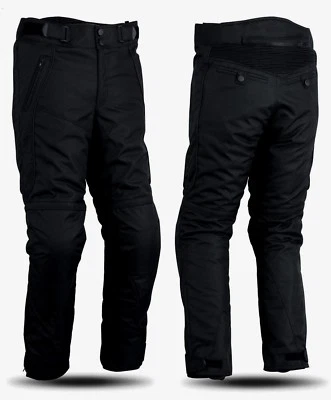 Pantalons Moto WinNet En Cordura Noirs Avec Protections Genoux Et Hanches - Photo 1/4