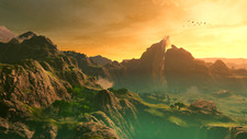 Anime the legend of zelda zelda breath wild mountains Play Gaming Mat Desk