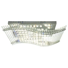 7-Color K9 Crystal Ceiling Light LED Chandelier Remote Control Pendant Lighting