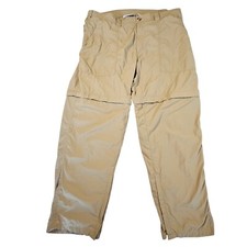 Exofficio Insect Shield Men  s Convertible Pants Size XL Khaki Hike Outdoors READ