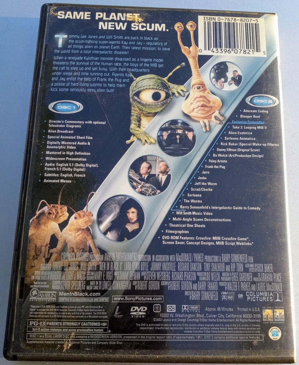 MIIB Men In Black II Widescreen Special Edition Mr. Jones & Mr