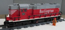 Custom Train Burlington GP9 -Engine Read Item Description-
