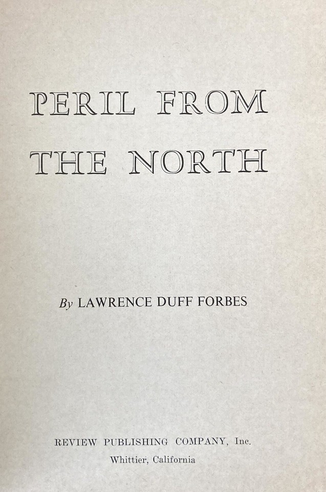 Peril From the North by Lawrence DuffForbes 1958 Vintage Christian