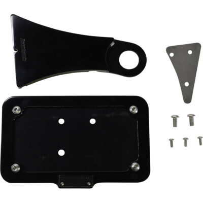 Accutronix Side Mount License Plate Assembly - Black | LPF114HV-B