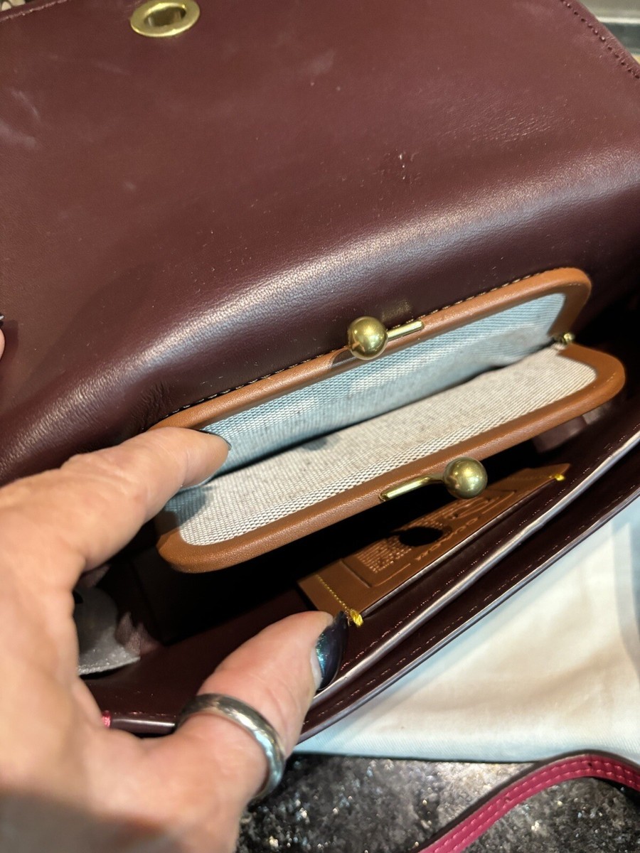 Coach 1941 Dinky Signature Embossed Glovetanned Leather Bright