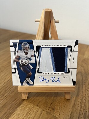 DEZ FITZPATRICK /5 - Panini National Treasures 2021 Patch Auto NFL - Titans