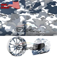 19"x38" Hydrographic Film Hydro Dipping Water Transfer Snow Camo Camouflage #08